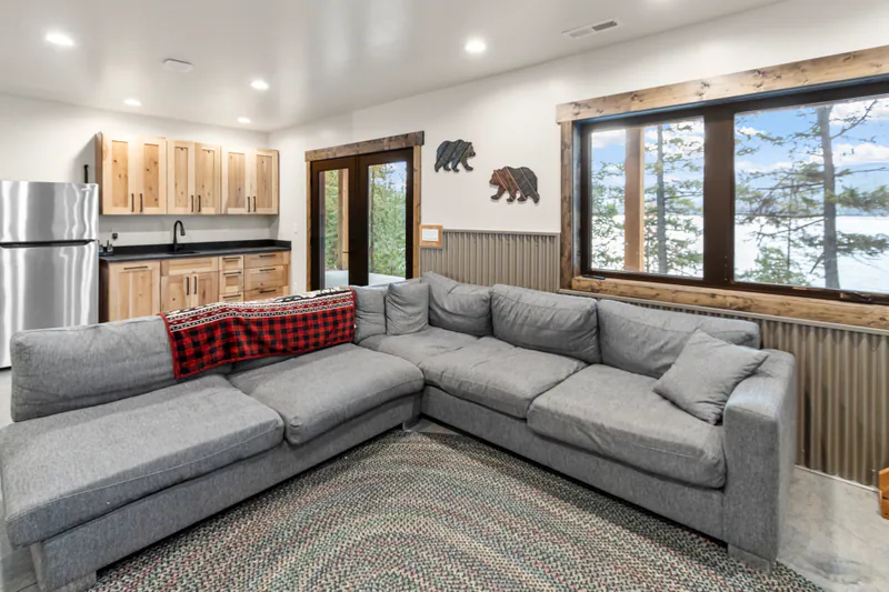 Snow day escape at the Montana Lakefront Luxury Retreat